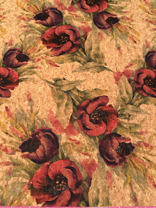 Peony Cork Fabric