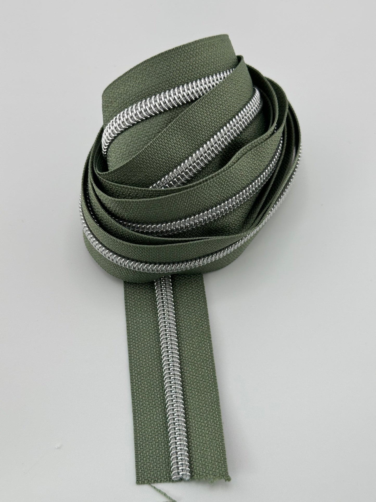 #5 Sage Green Nylon Zipper Tape