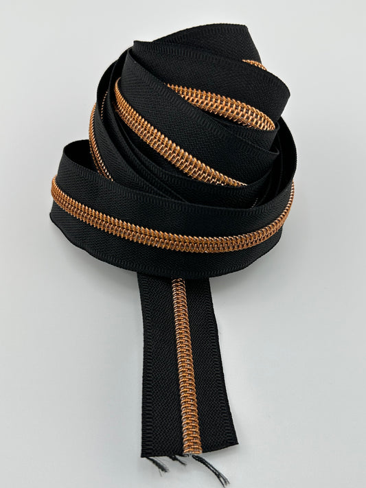 #5 Burnt Copper Nylon Zipper Tape