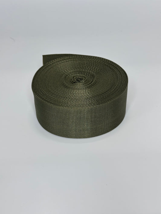1 1/2" Olive Green Nylon Webbing