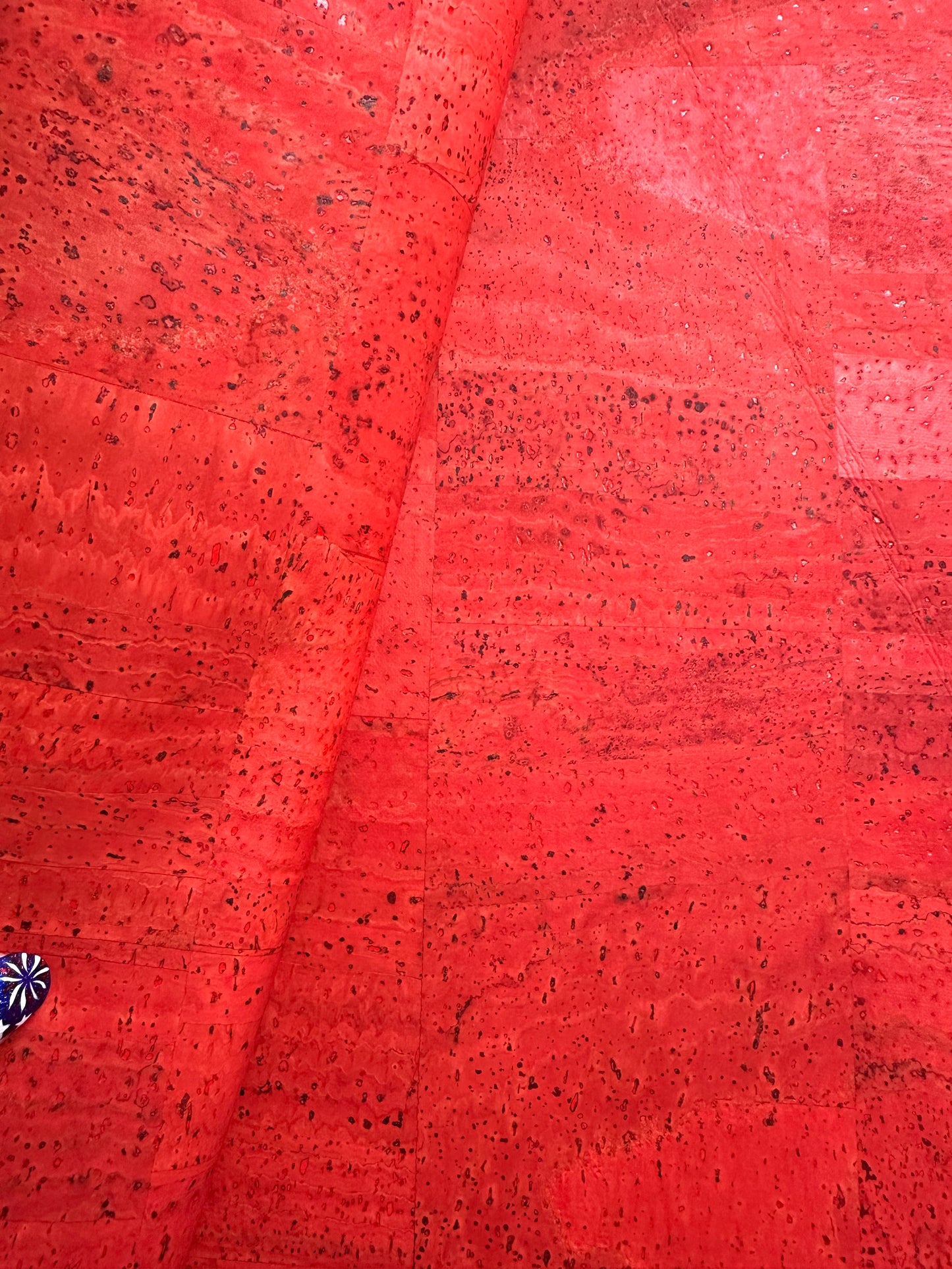 Bright Orange Cork Fabric
