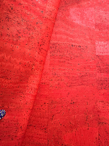 Bright Orange Cork Fabric