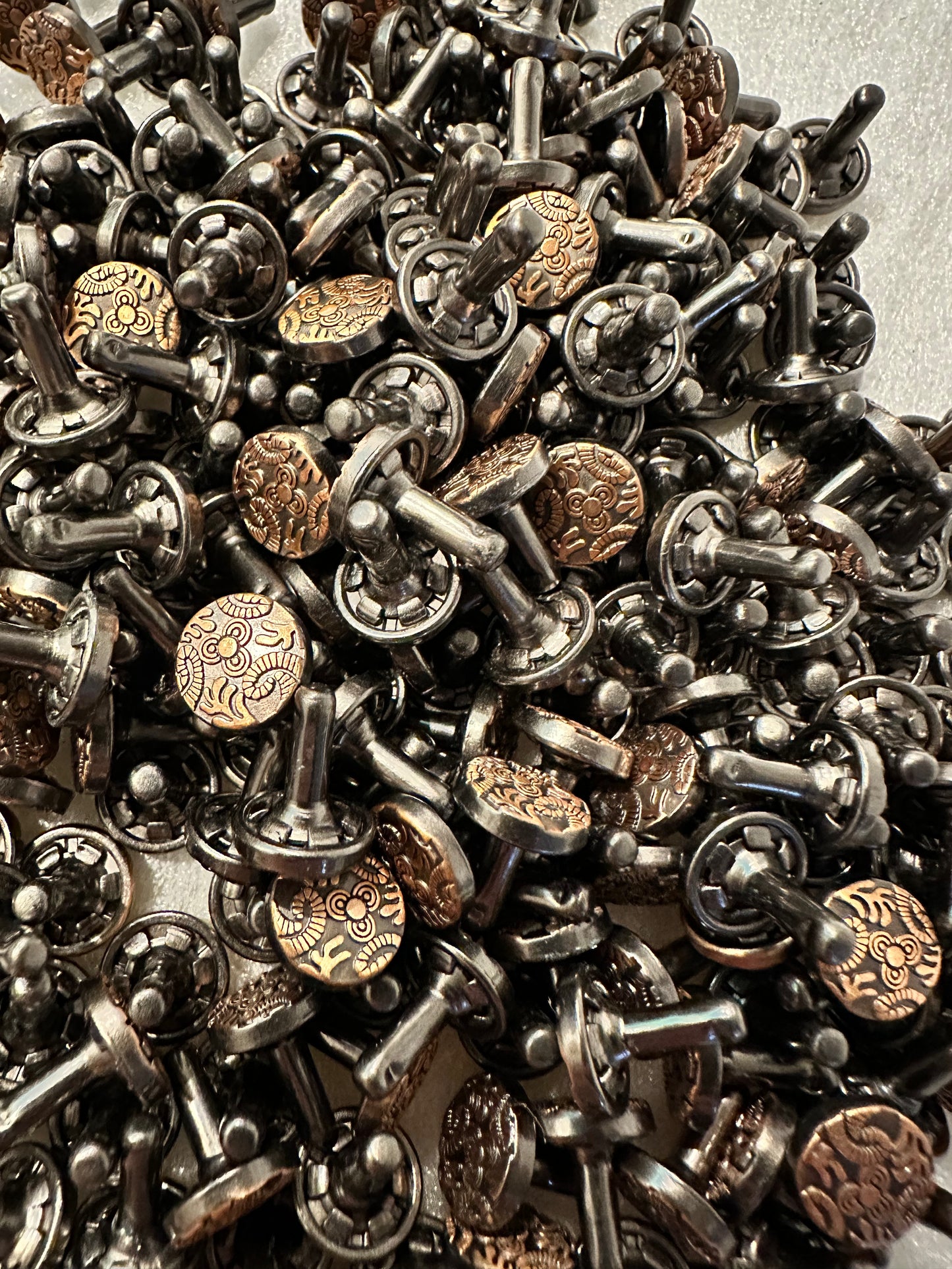 10MM x 8MM Abstract Design Rivets – Fireweed Stitches
