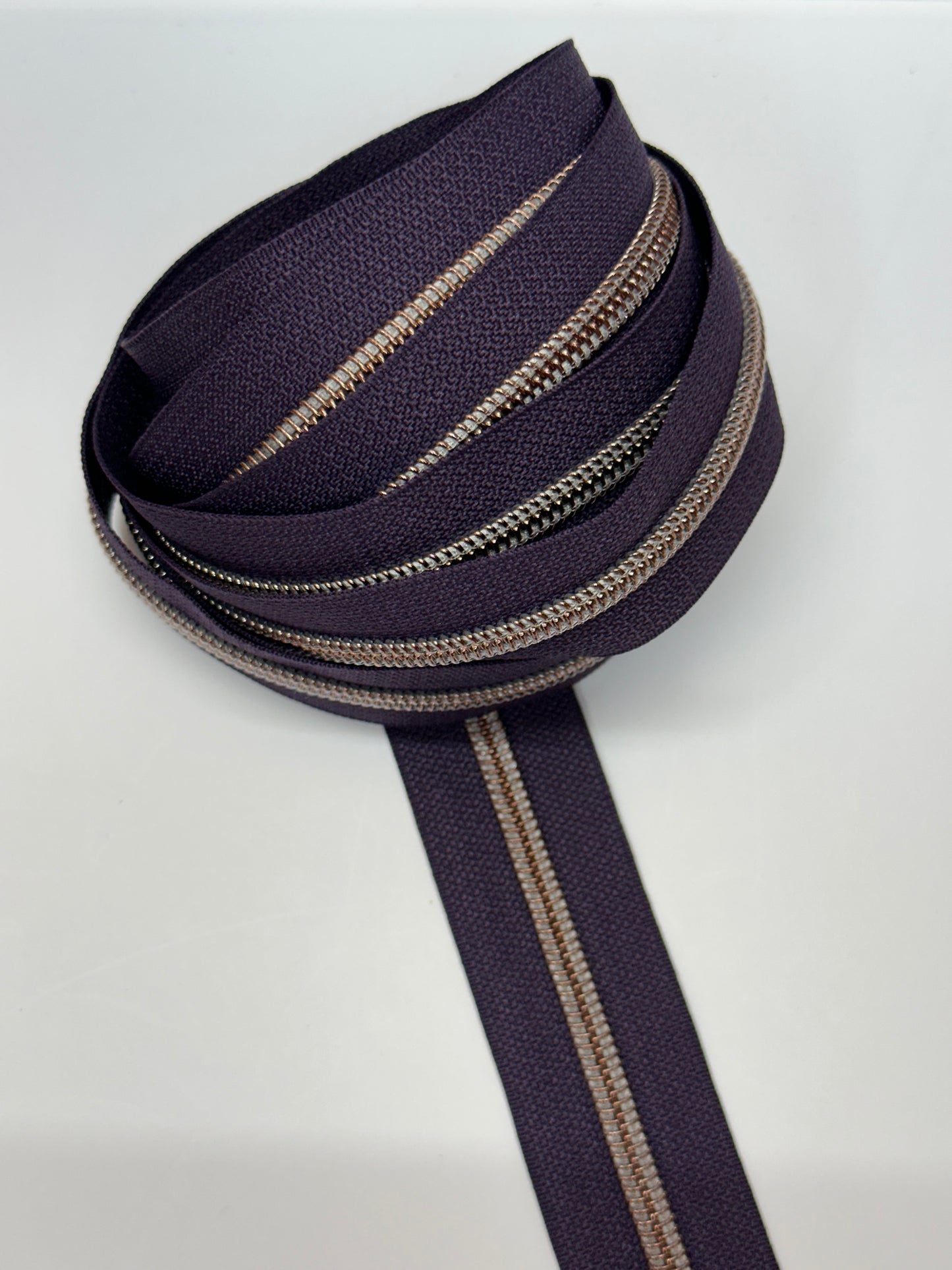 #5 Dark Plum Nylon Zipper Tape
