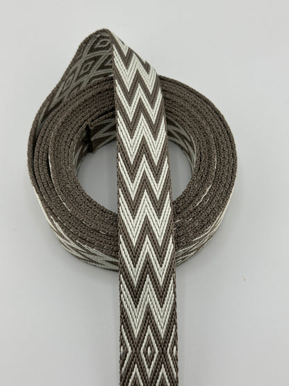 1" Diamond Chevron Woven Webbing (3)