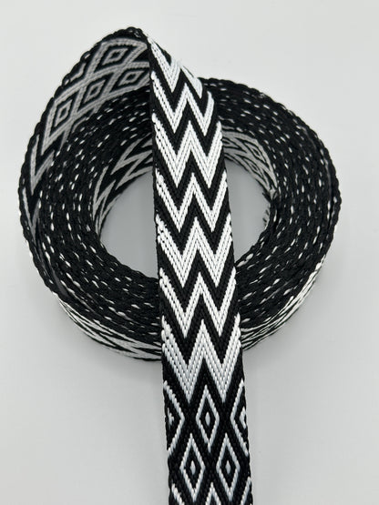 1" Diamond Chevron Woven Webbing (3)
