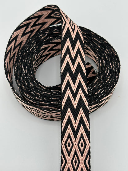 1" Diamond Chevron Woven Webbing (3)