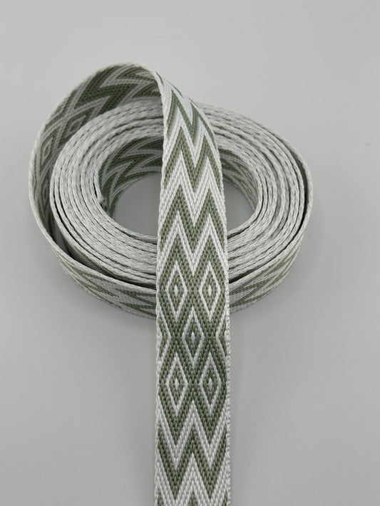 1" Diamond Chevron Woven Webbing (3)