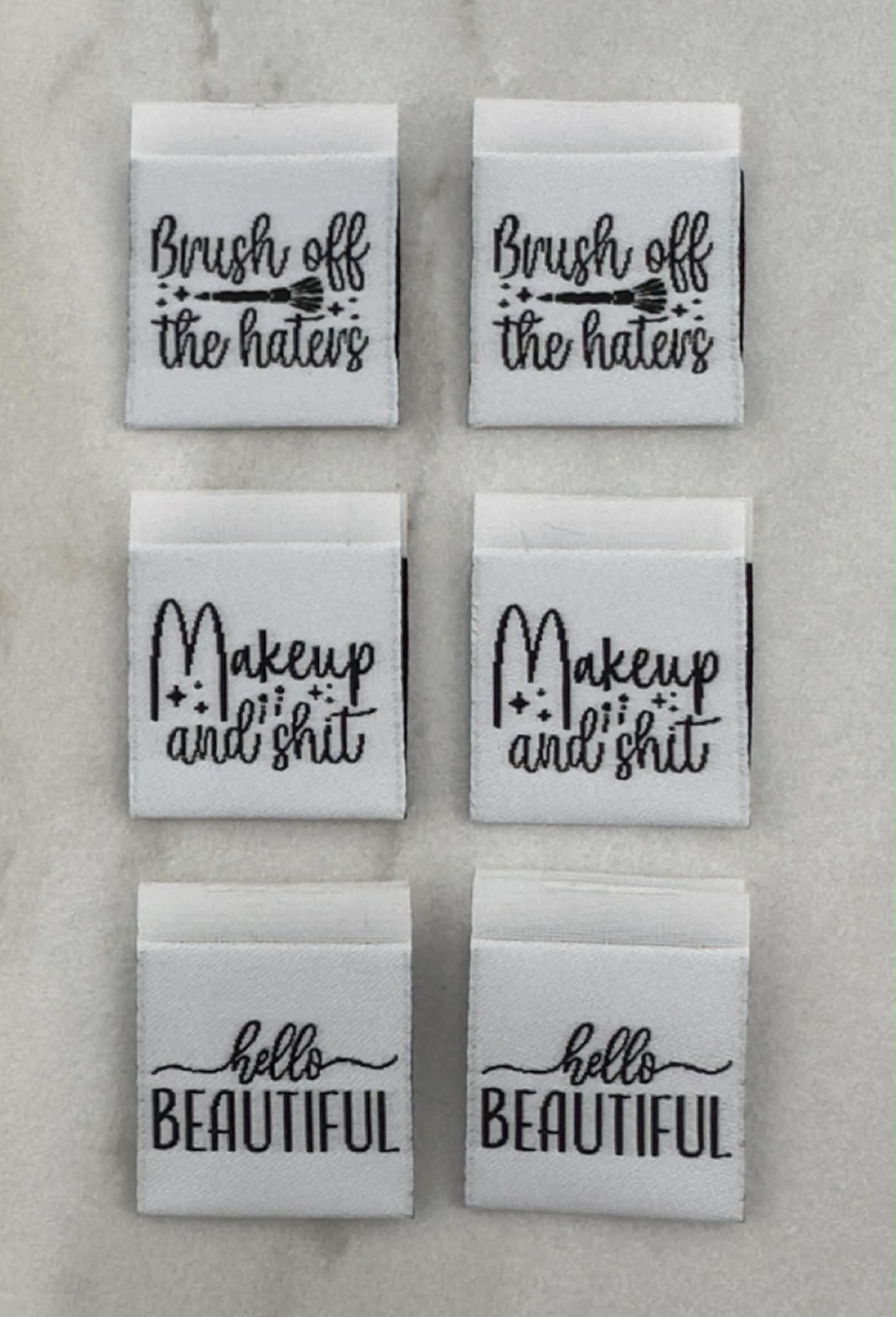 Makeup Assortment Woven Label