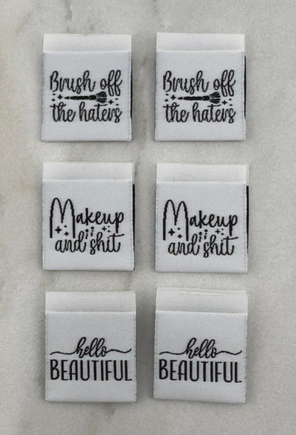 Makeup Assortment Woven Label