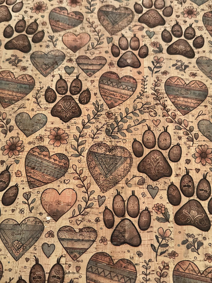 Paw Love Cork Fabric