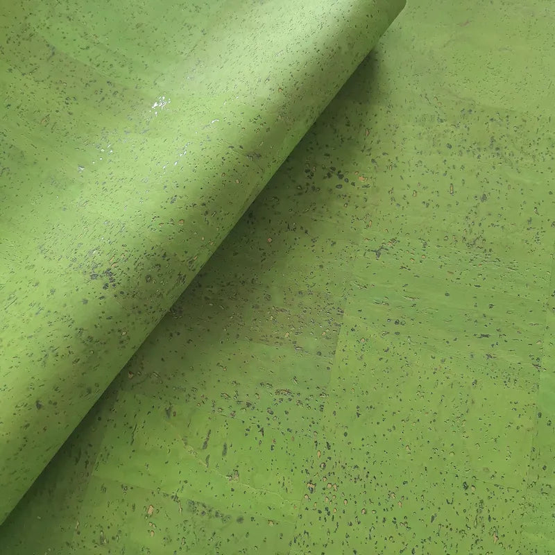 Lime Cork Fabric