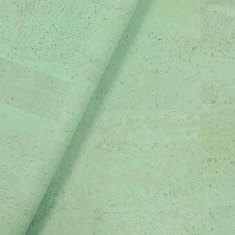 Mint Rustic Cork Fabric