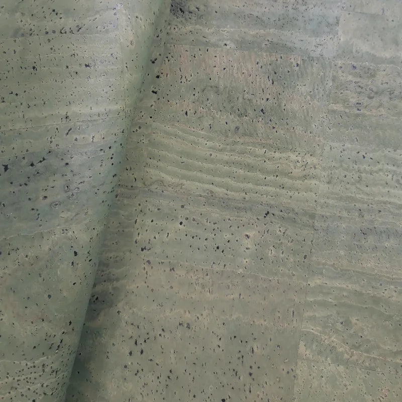 Olive Green Cork Fabric