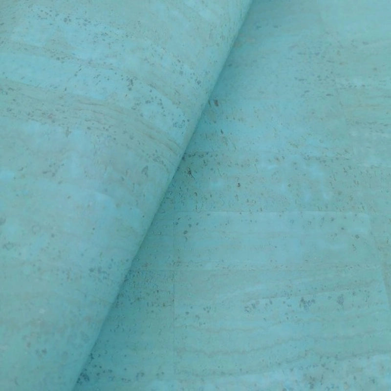 Sky Blue Cork Fabric