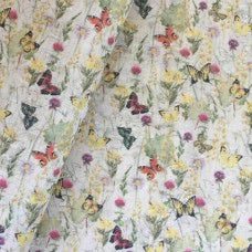 White Butterfly Cork Fabric