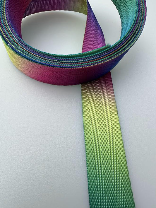 3/4" Rainbow Seatbelt Webbing