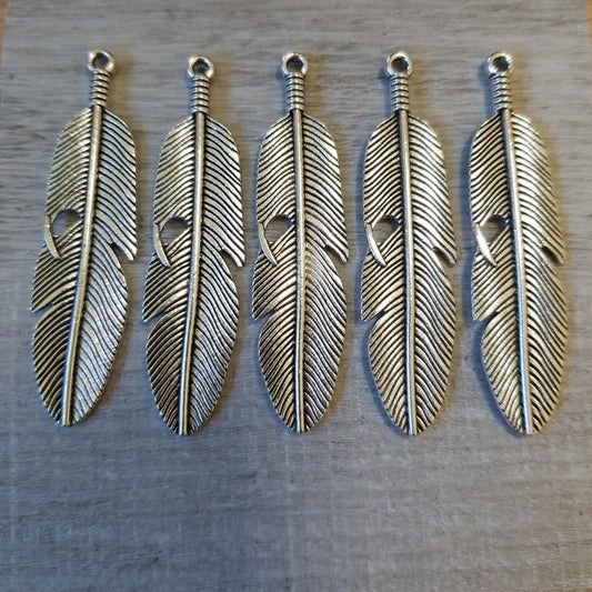 Large Feather Charm (5)