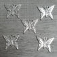 Silvery Butterfly Charms (5)