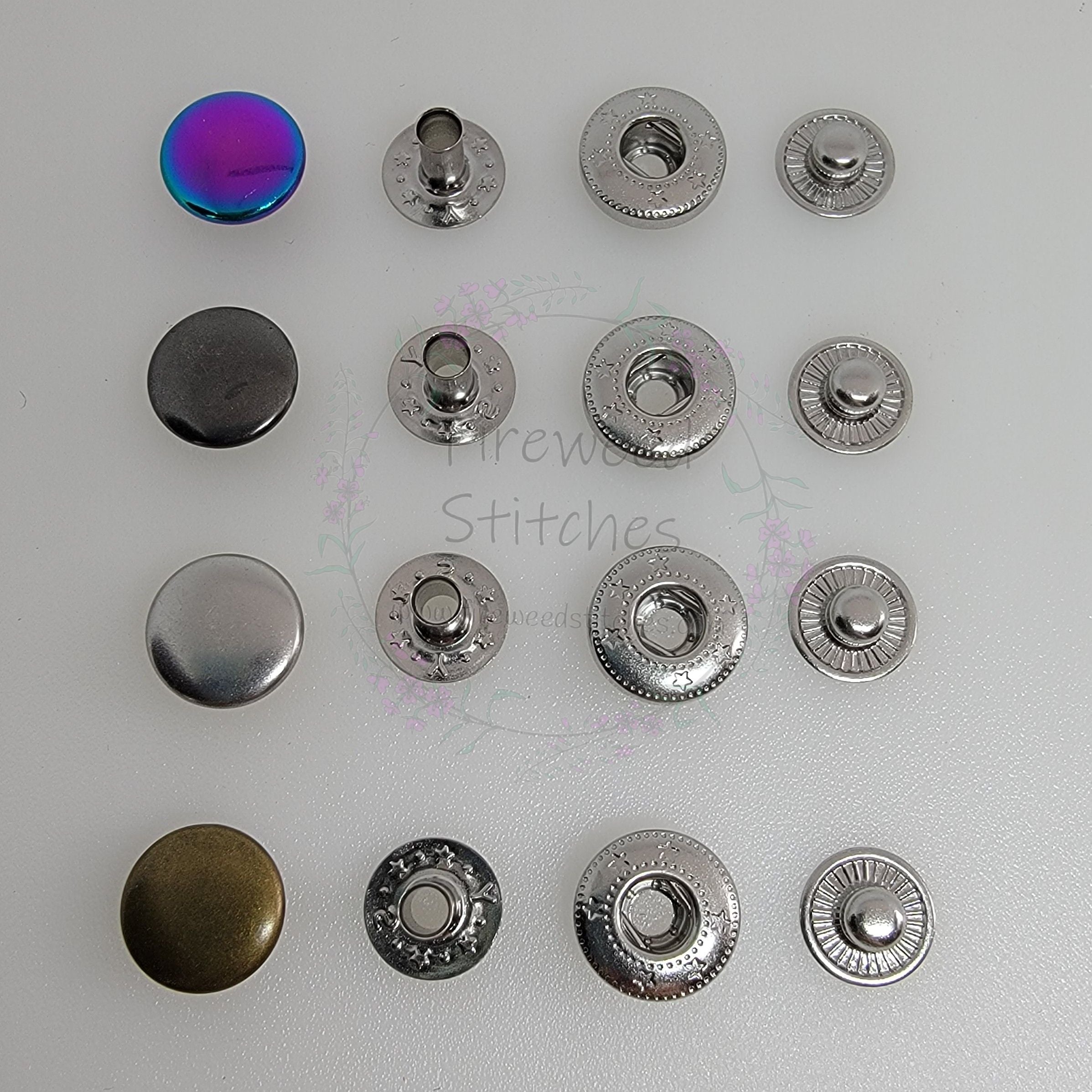 12MM SHINY SPRING SNAPS – Fireweed Stitches