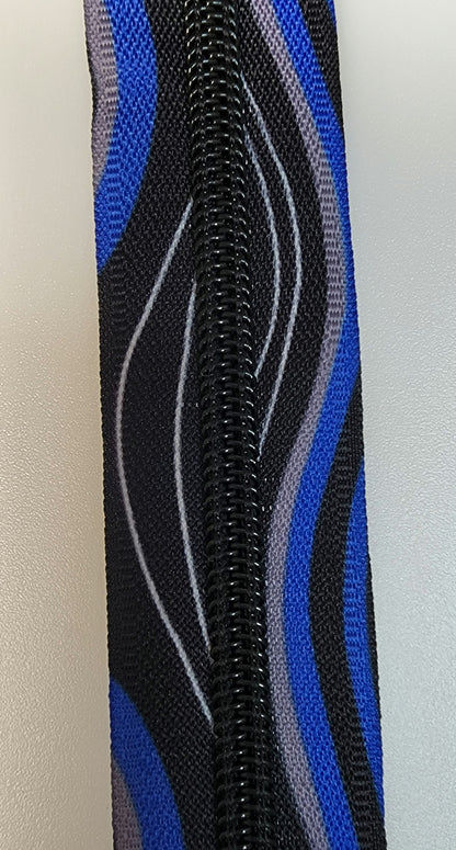 Waves #5 Nylon Zipper Tape