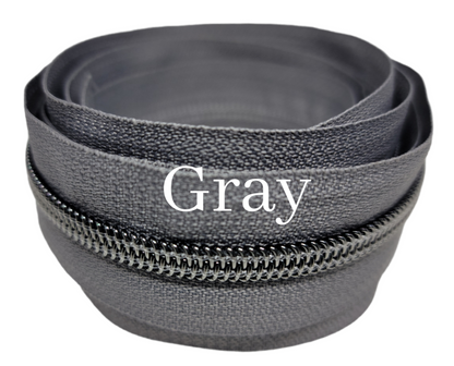 #5 Gray Nylon Zipper Tape