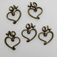 Loopy Heart Charms (5)