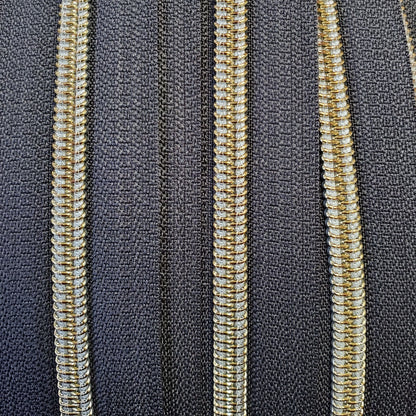 #5 Espresso Brown Nylon Zipper Tape (per yard)