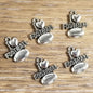 Silver I Love Football Charms (5)