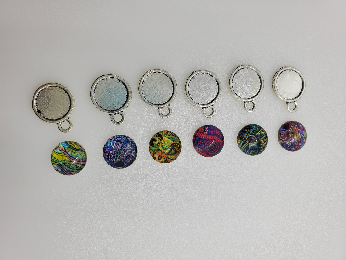 Bezel Cabochon Charms Charms (5)