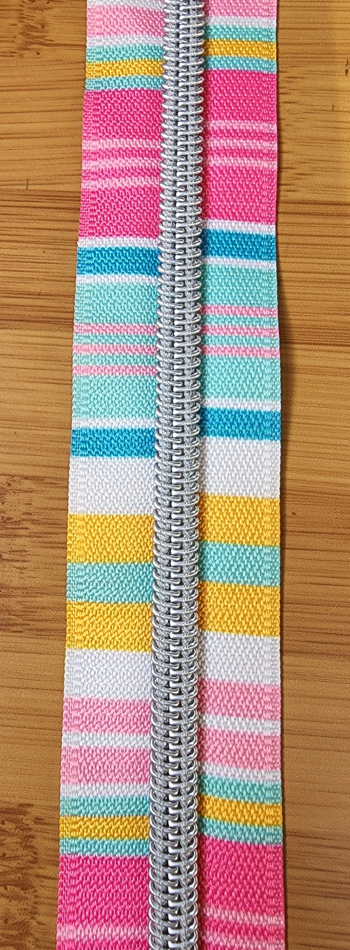 Pastel Stripe #5 Nylon Zipper Tape