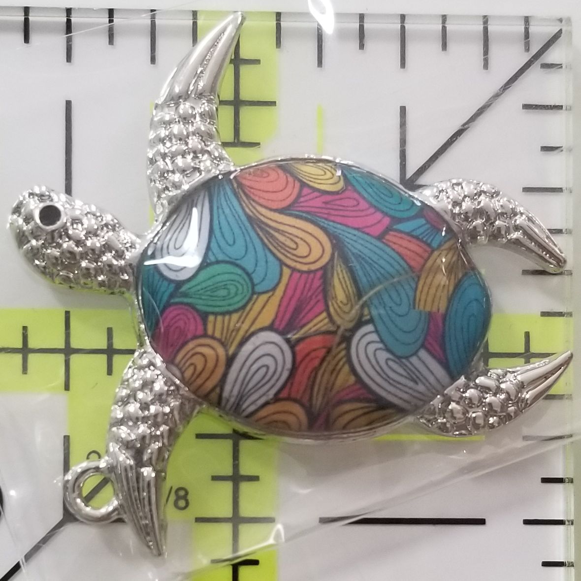 Turtle Enamel Charm