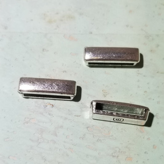 10 mm Flat Silver Slider (5)