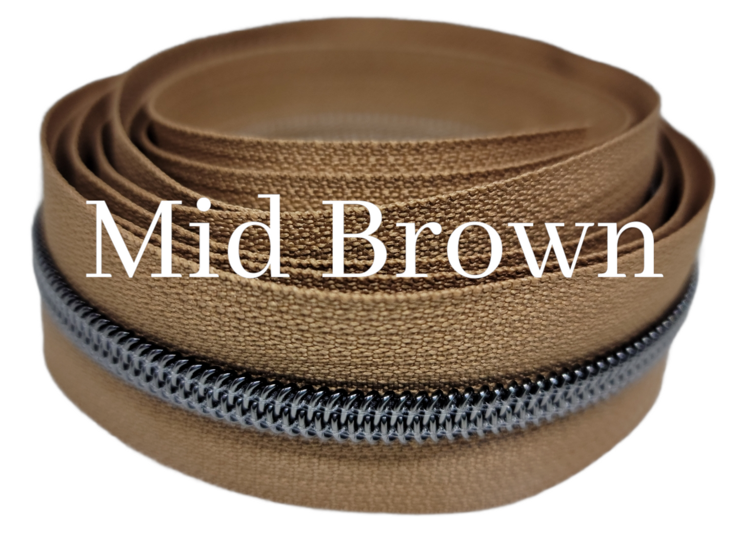 Medium Brown #5 Nylon Zipper Tape