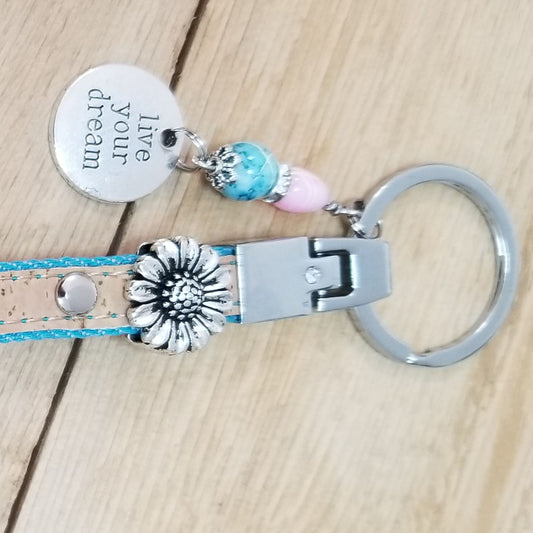 Live Your Dream Sunflower Key Fob Kit