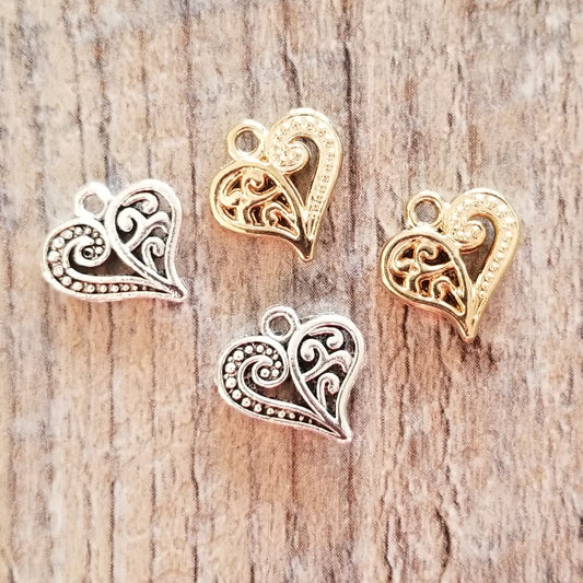 Heart Charms (5)