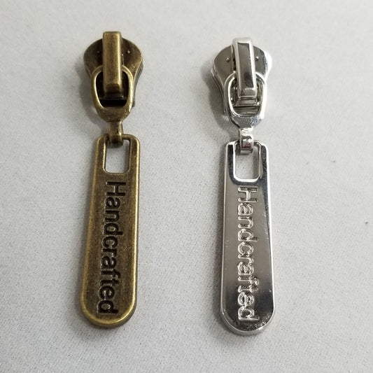 Handcrafted Metal Zipper Pull