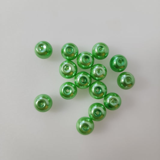 Green Glass Beads