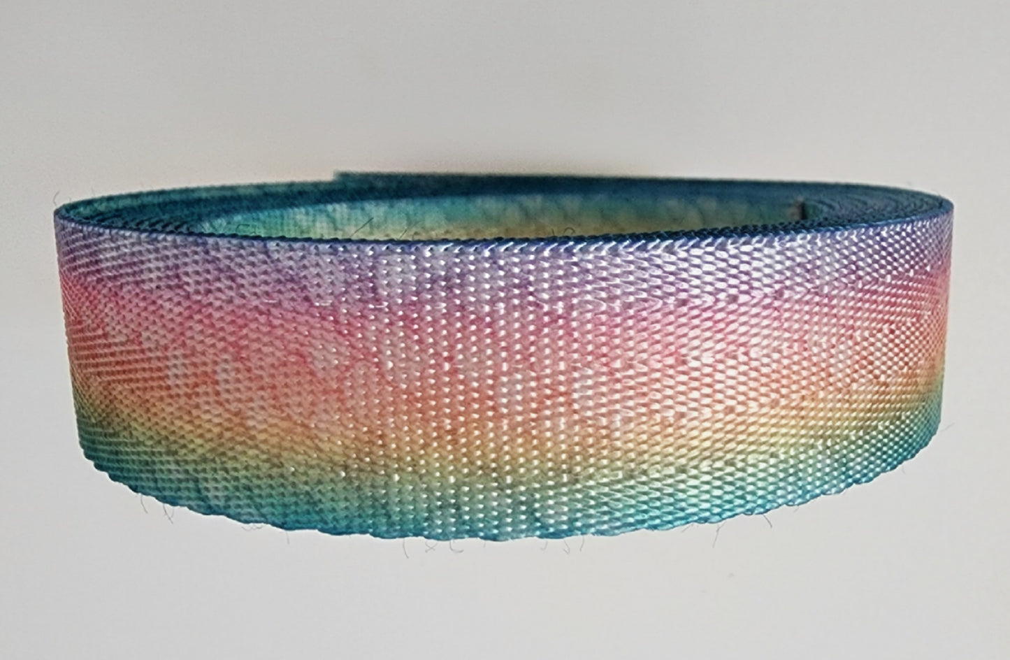 3/4" Mermaid Rainbow Nylon Webbing
