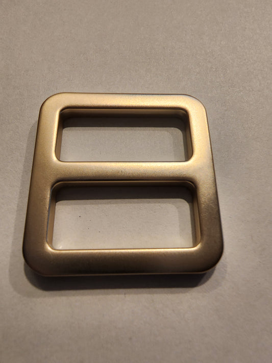 1" Misty Gold Strap Sliders