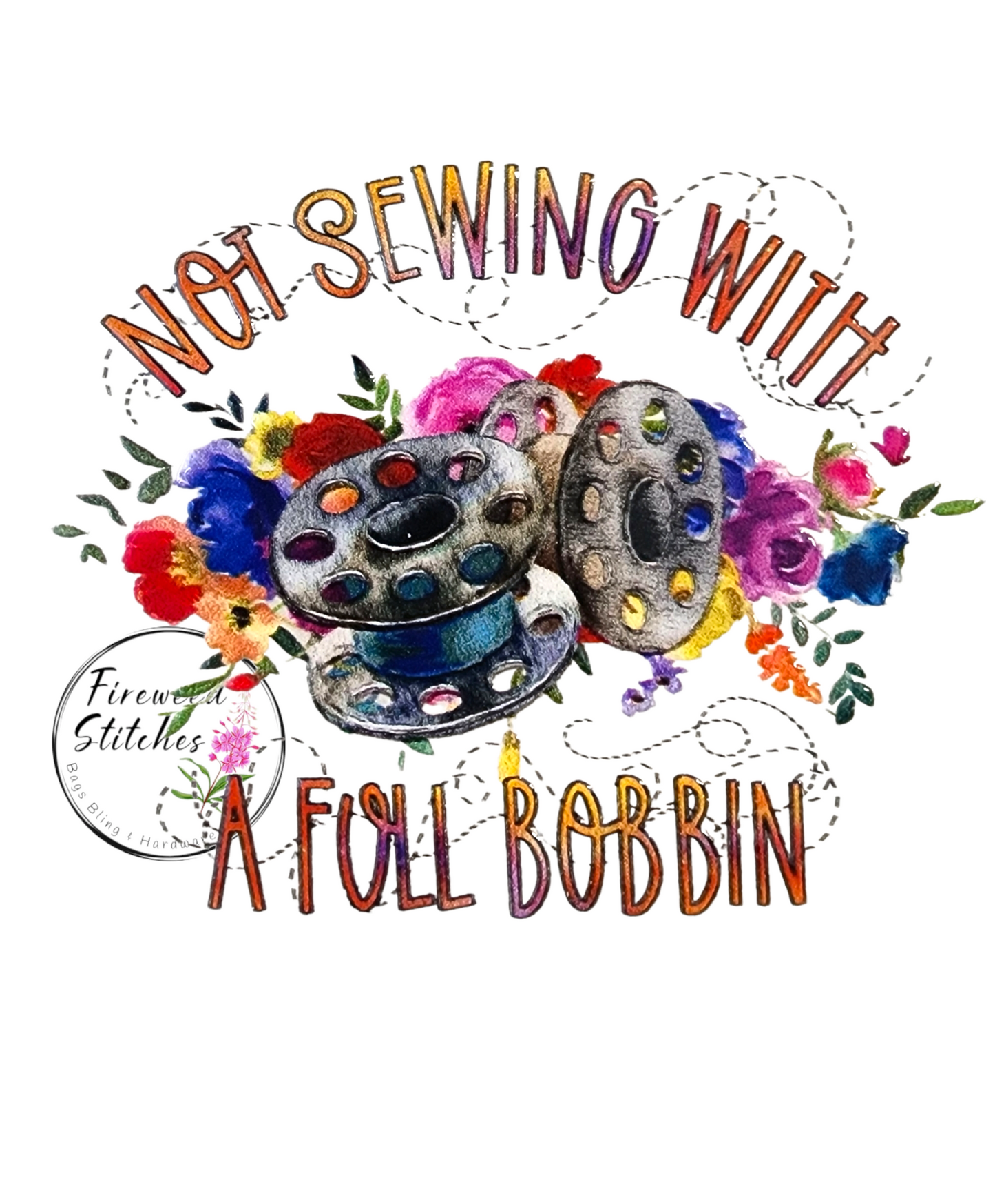 Not Sewing Bobbin Sticker